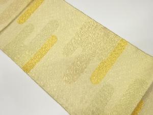 本場筑前博多　佐賀錦　ヱ霞に菱尽くし模様織り出し袋帯